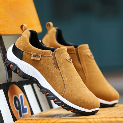 NOUVEAU RICHE Freizeitschuhe Herren Schwarz Atmungsaktiv Leicht Komfort Beige