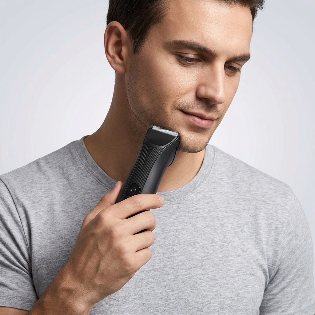 NOUVEAU RICHE All-in-One Trimmer für Bart, Haare & Körper – Kabelloser Bartschneider, Haarschneider & Bodygroomer mit Edelstahlklingen