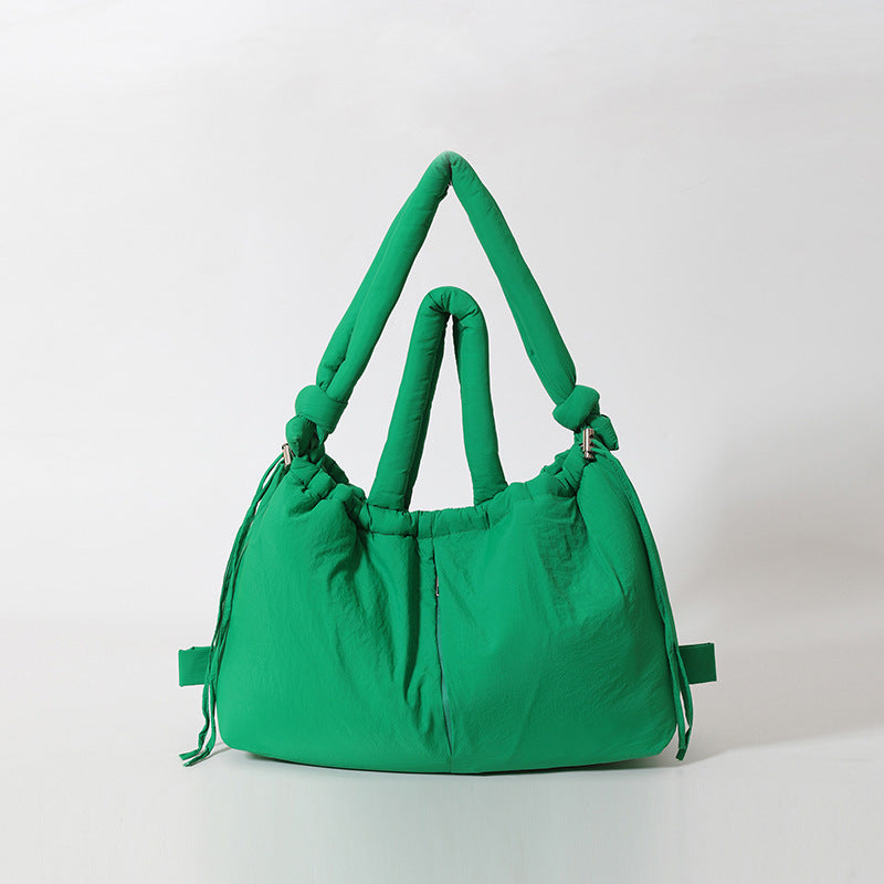 NOUVEAU RICHE Schultertasche Damen Große Alltagstasche Mit Komfortgriffen Grün