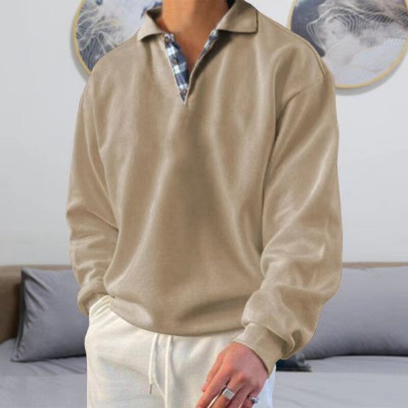 NOUVEAU RICHE Herren Pullover Sommergarderobe Komfort Stil Vielseitig Beige