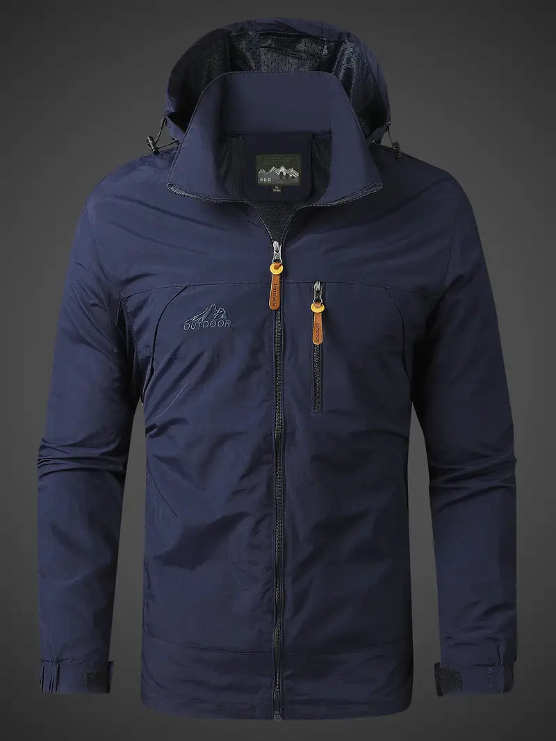 NOUVEAU RICHE Herren Outdoor Jacke Wasserfest Winddicht Atmungsaktiv Dunkelblau