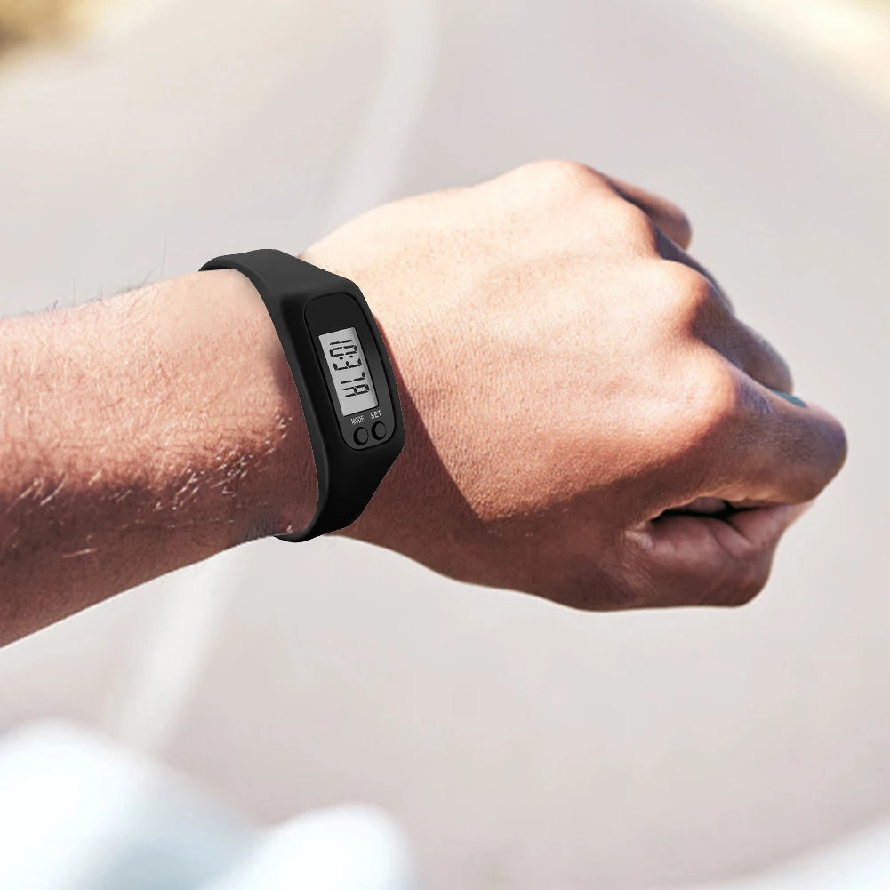 NOUVEAU RICHE Einfache Schrittzähler-Uhr - Digitaler Schrittzähler Fitness-Tracker