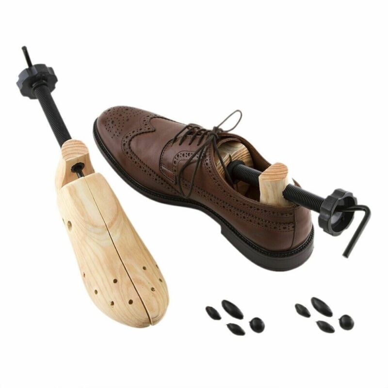 NOUVEAU RICHE Verstellbarer Schuhweiter – Schuhspanner aus Holz zum Weiten in Breite & Länge, für Damen & Herren, S, M oder L
