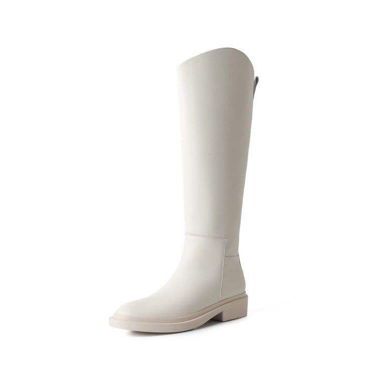 NOUVEAU RICHE Damen Stiefel Mit hohen Absätzen Robuster Stil Komfort Weiss