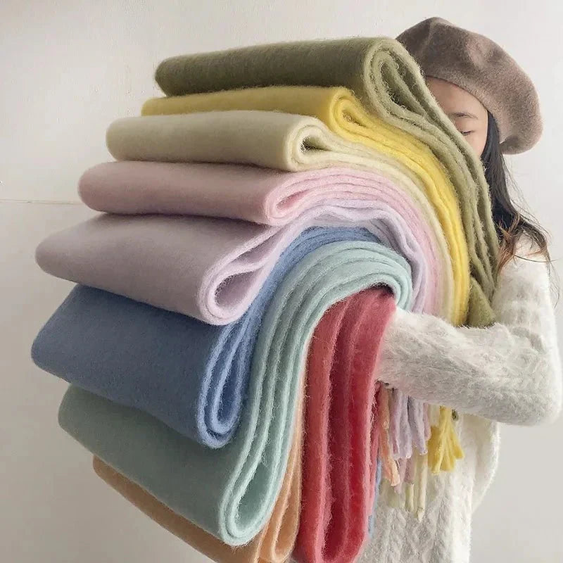 NOUVEAU RICHE Klassischer Schal – Weicher, leichter Damenschal für Mantel & Jeansjacke, pflegeleicht, 4 Farben – Dôre
