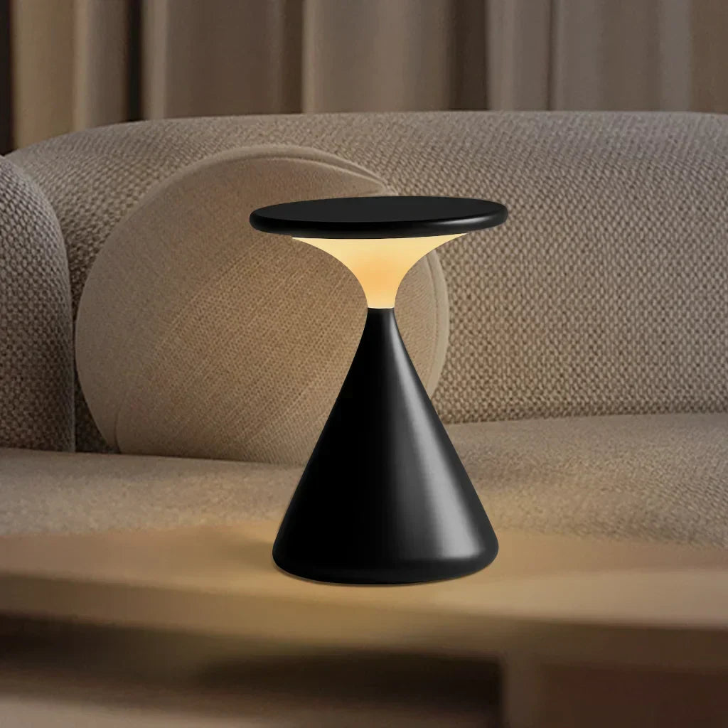 NOUVEAU RICHE Akku Tischleuchte Sanduhrform Dimmbare Led Kabellos