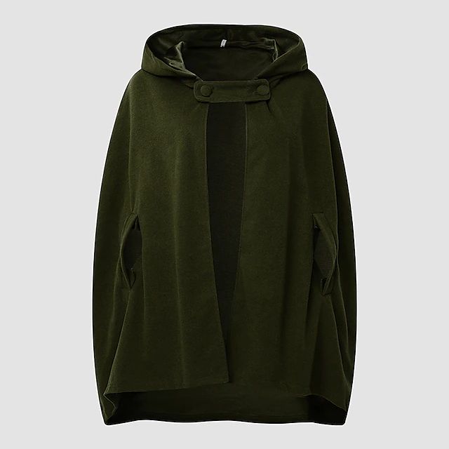 NOUVEAU RICHE Frauen Vintage Kapuzenmantel Kurz Events Stilvoll Anlässe