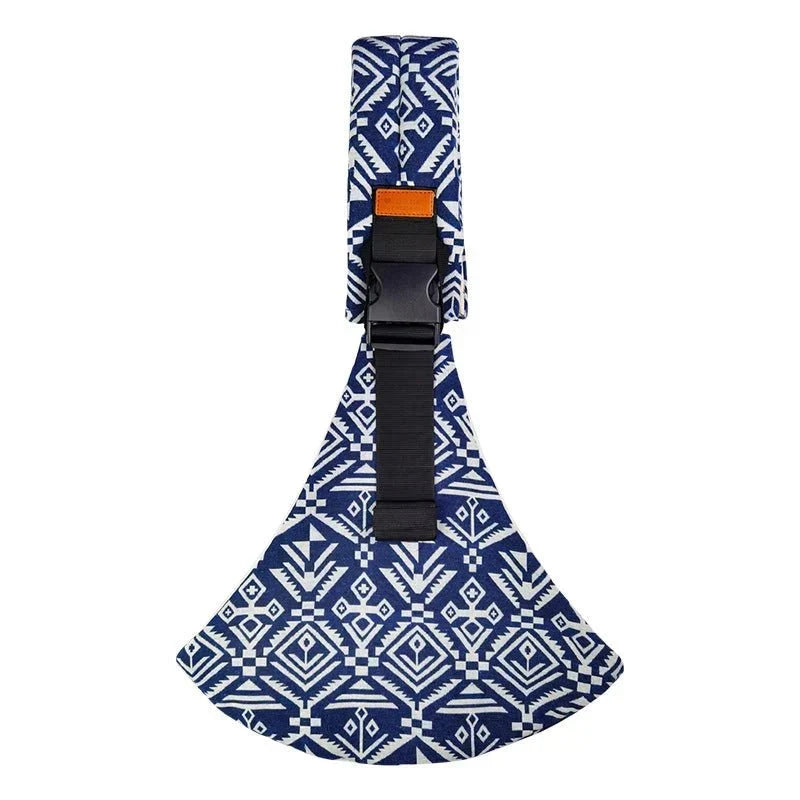 NOUVEAU RICHE Luna | Baby-Tragetuch: Verstellbarer Babytrage-Wickel Bonsai Blau