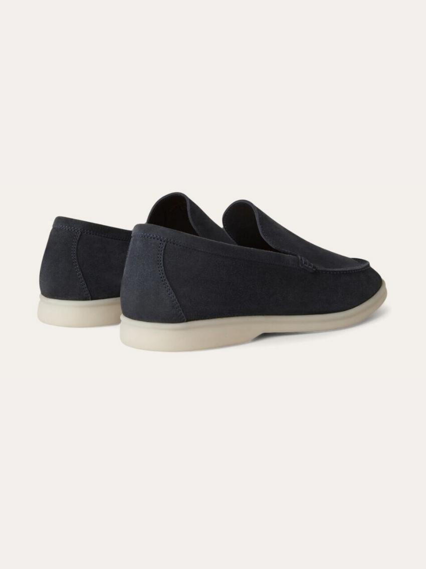 NOUVEAU RICHE Herren Mokassins Marineblau Größe 42 Wildleder