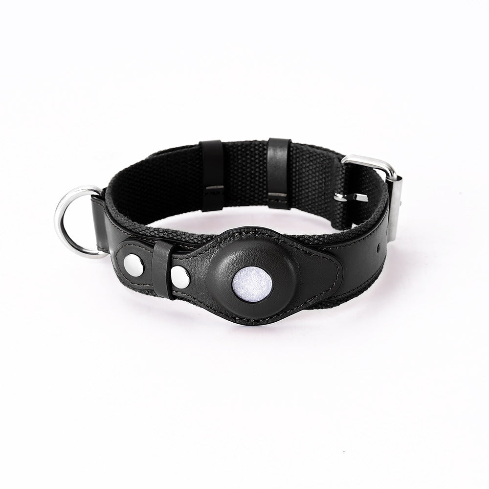 NOUVEAU RICHE GPS-Hundehalsband mit weltweitem Tracking ohne Abonnement – GPS Tracker Hund mit App, 3 Grössen, 5 Farben Schwarz Nur Halsband