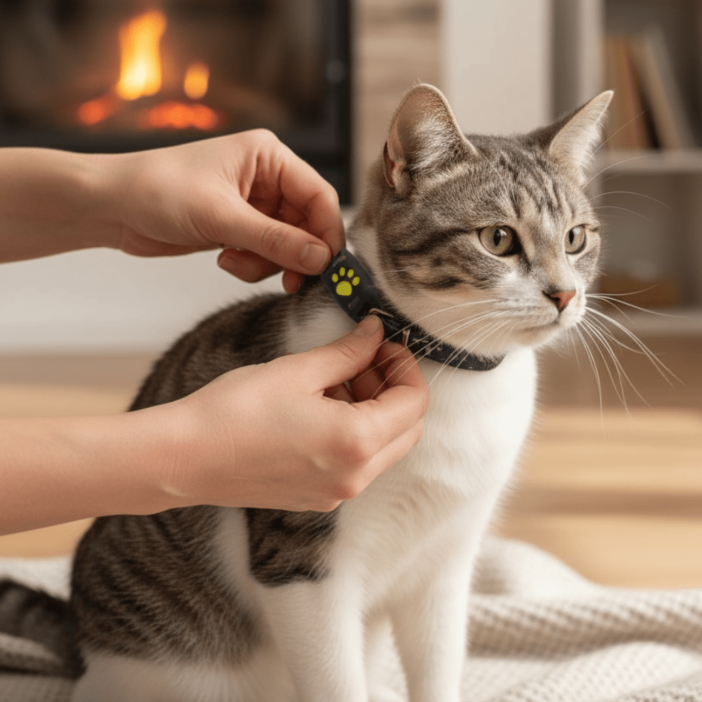 NOUVEAU RICHE GPS-Tracker für Hunde und Katzen – Leichter Haustier-Tracker für jedes Halsband, Ortung per App, lange Akkulaufzeit