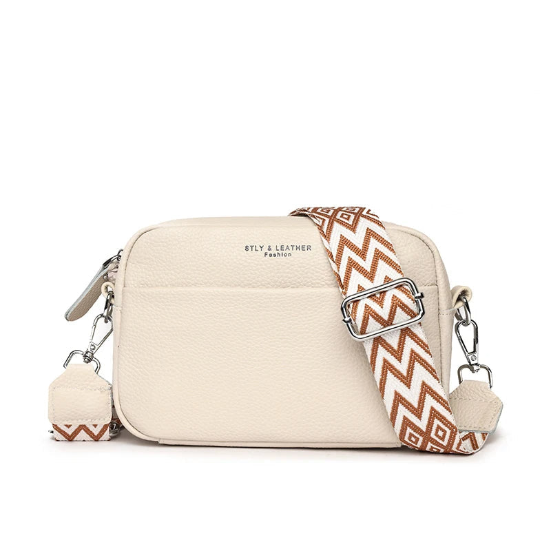NOUVEAU RICHE Damen Tasche – Handgearbeitete Details als Perfekter Alltäglicher Begleiter Beige