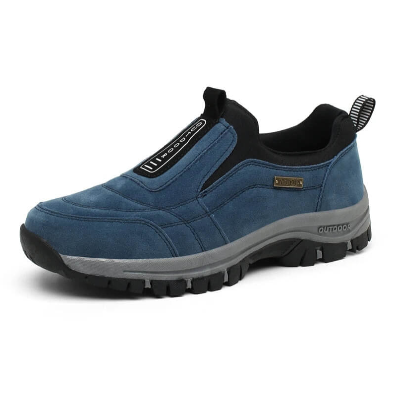 NOUVEAU RICHE Herren Wander Schuhe Schnell Reinschlüpfen Losgehen Blau