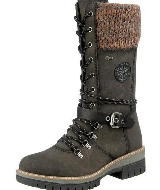 NOUVEAU RICHE Damenstiefel Mit Rutschfester Sohle Wärme Futter Herbst Grün