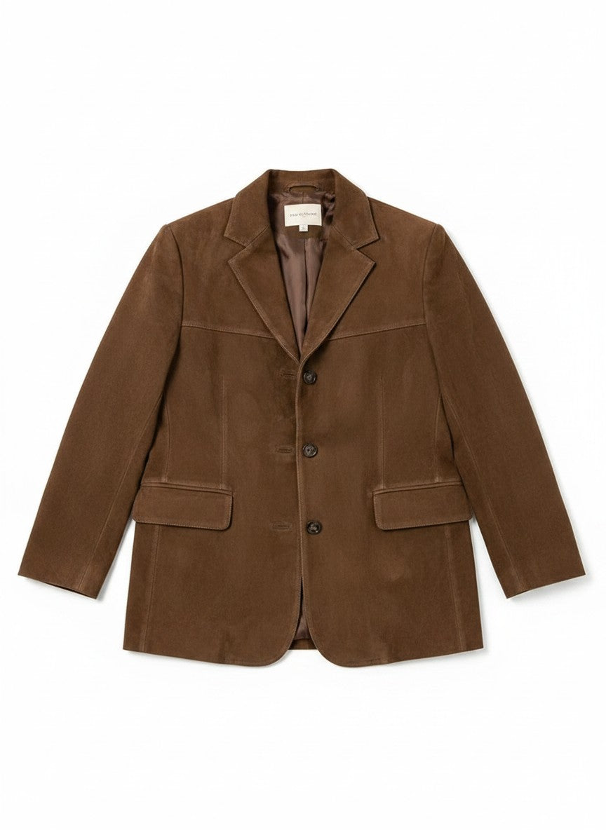 NOUVEAU RICHE Damen Elegante Herbstjacke Stilvolle Jacke Für Herbsttage Braun