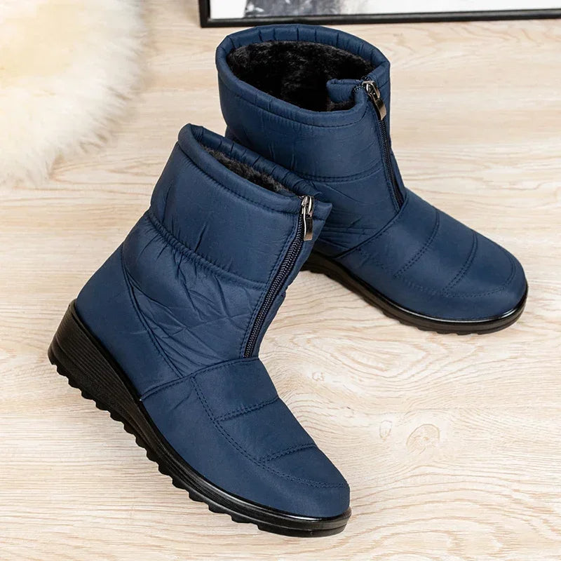 Ēden | Stiefel für Damen | Gestepptes Design Wadenhoch