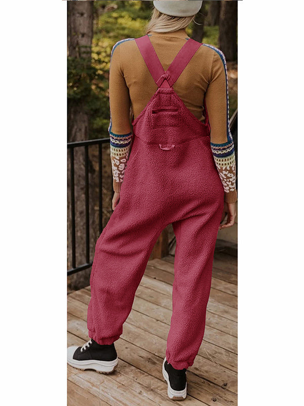 NOUVEAU RICHE Damen Fleece Thermo Overall mit Reißverschlusstaschen