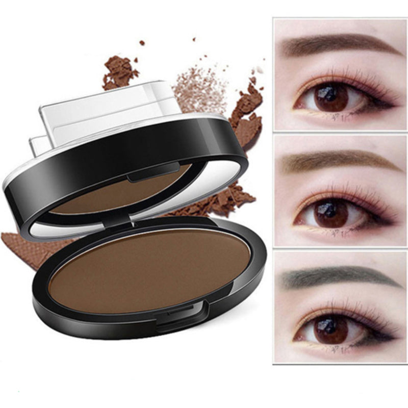 NOUVEAU RICHE Augenbrauen-Stempelset mit Puder – Wasserfester Brow Stamp, natürliches Finish, 3 Formen, Grau oder Hellbraun