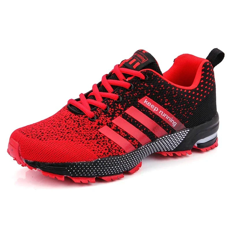 NOUVEAU RICHE Komfortable Herren Laufschuhe für dynamisches Lauftraining Rot