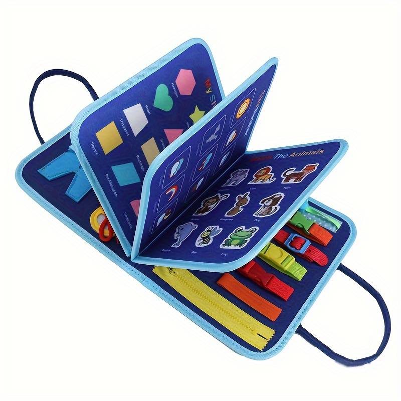 NOUVEAU RICHE Aktivitätsbuch Kleinkinder Feinmotorik Schnürsenkel Knöpfe