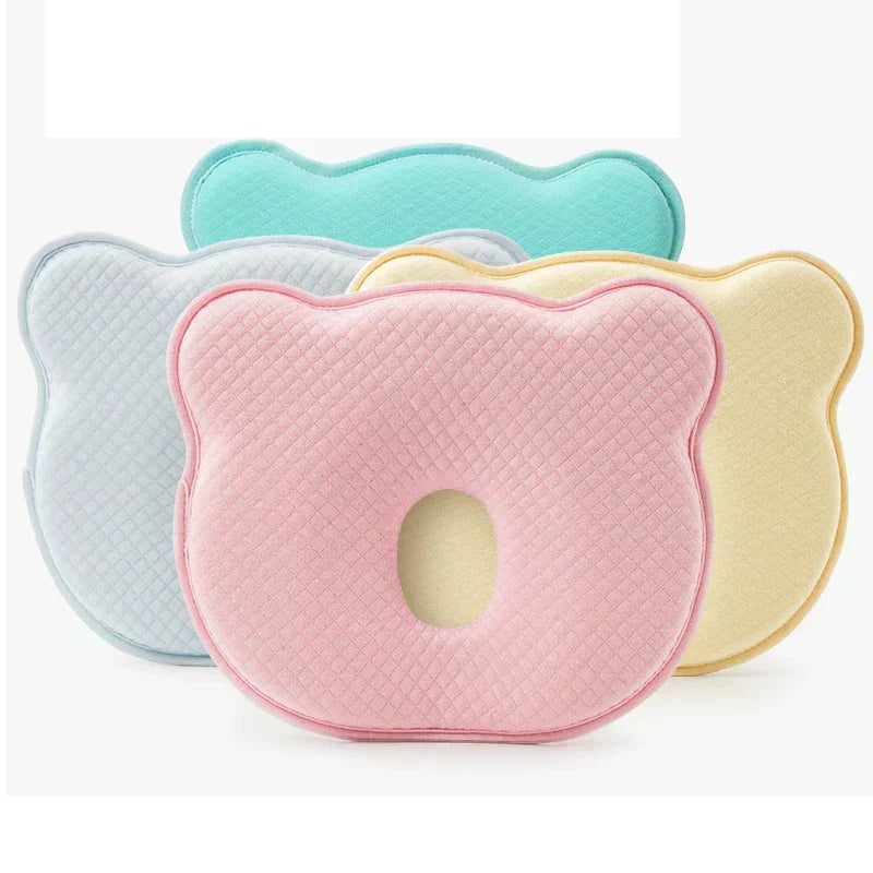 NOUVEAU RICHE Baby-Kopfstützkissen mit Memory-Schaum – Kinderwagen Kissen für Nickerchen, atmungsaktiver Stoff, 4 Farben
