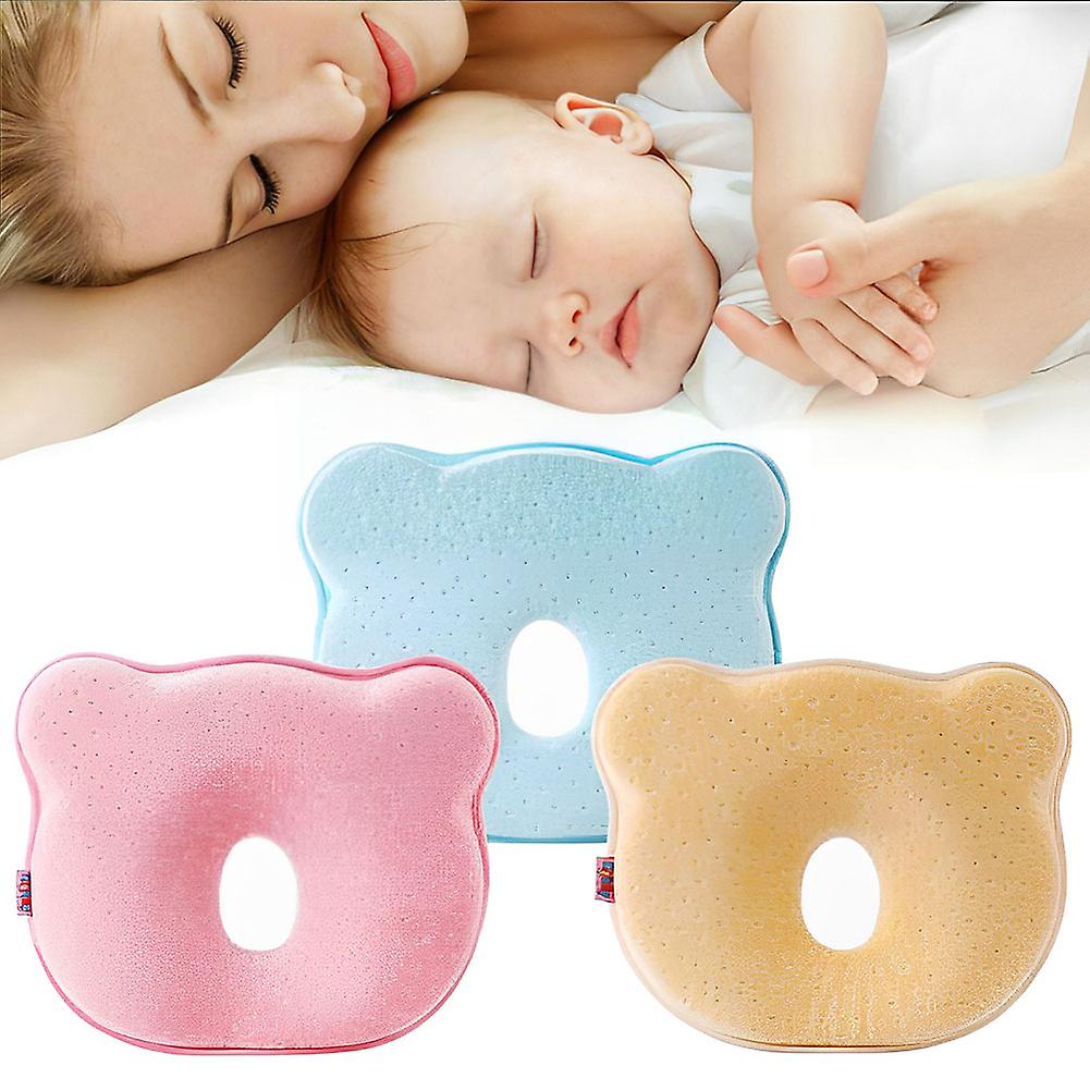 NOUVEAU RICHE Baby-Kopfstützkissen mit Memory-Schaum – Kinderwagen Kissen für Nickerchen, atmungsaktiver Stoff, 4 Farben