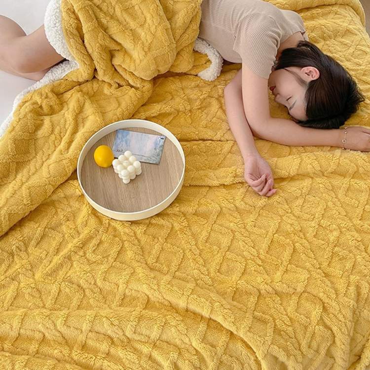 NOUVEAU RICHE Sherpa Gewichtsdecke 150x200 cm – Warme Fleece Kuscheldecke für Bett & Sofa, 3 Grössen, 9 Farben