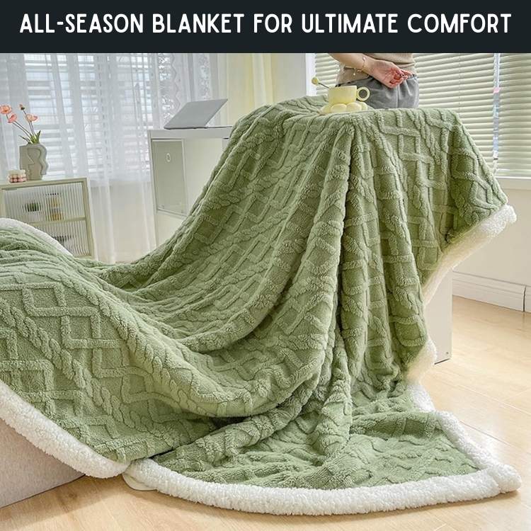 NOUVEAU RICHE Sherpa Gewichtsdecke 150x200 cm – Warme Fleece Kuscheldecke für Bett & Sofa, 3 Grössen, 9 Farben