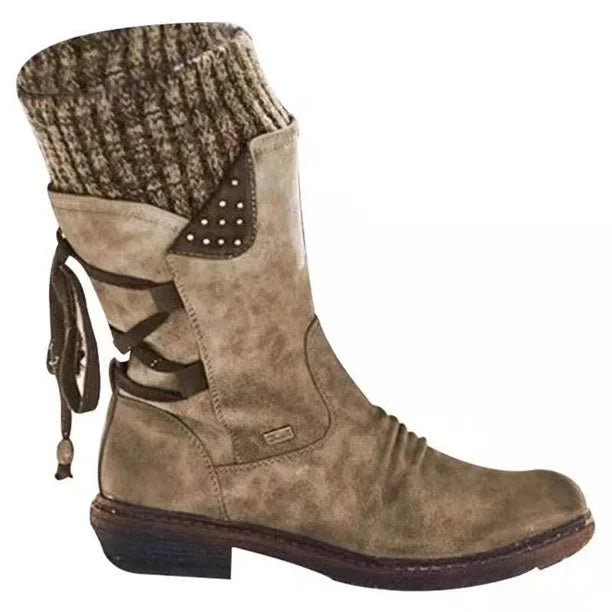 NOUVEAU RICHE Winterschuhe Damen Warm Gefüttert Rutschfeste Sohle Größe 38