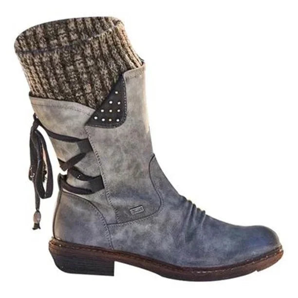 NOUVEAU RICHE Winterschuhe Damen Warm Gefüttert Rutschfeste Sohle Größe 38