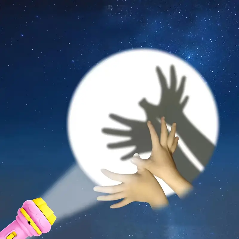 NOUVEAU RICHE Projektor-Taschenlampe für Kinder – Gutenachtlicht mit 32 Bildscheiben für Gutenachtgeschichten, Projektor an die Decke, 4 Farben – DreamBeam