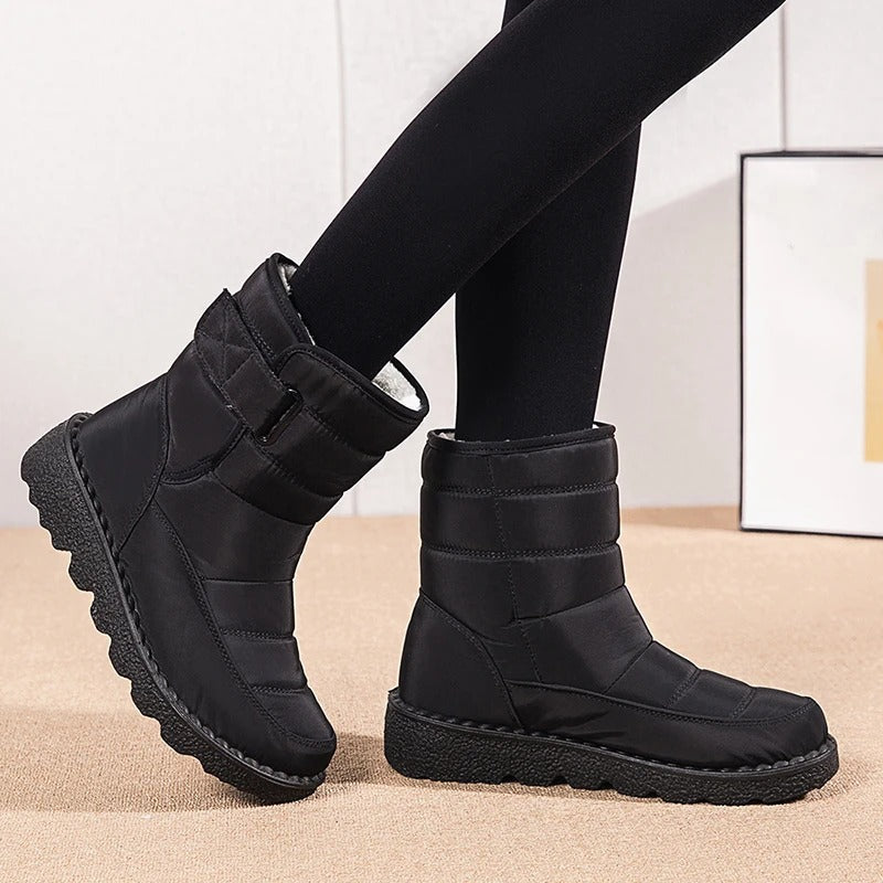 NOUVEAU RICHE Winterstiefel Mit Plüschfutter Dicke Wärme Alltagsstil