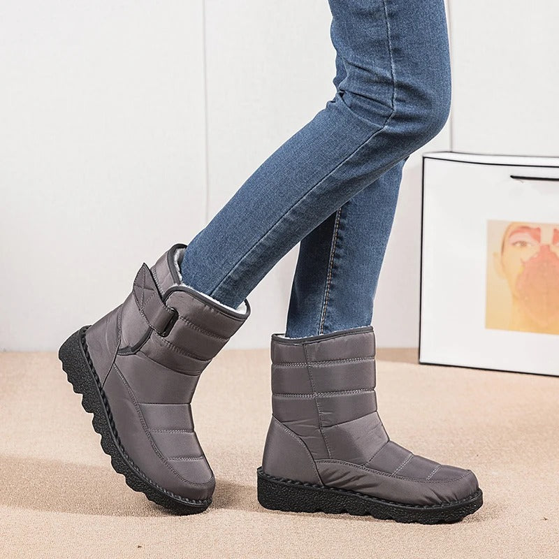 NOUVEAU RICHE Winterstiefel Mit Plüschfutter Dicke Wärme Alltagsstil