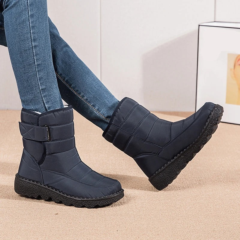 NOUVEAU RICHE Winterstiefel Mit Plüschfutter Dicke Wärme Alltagsstil
