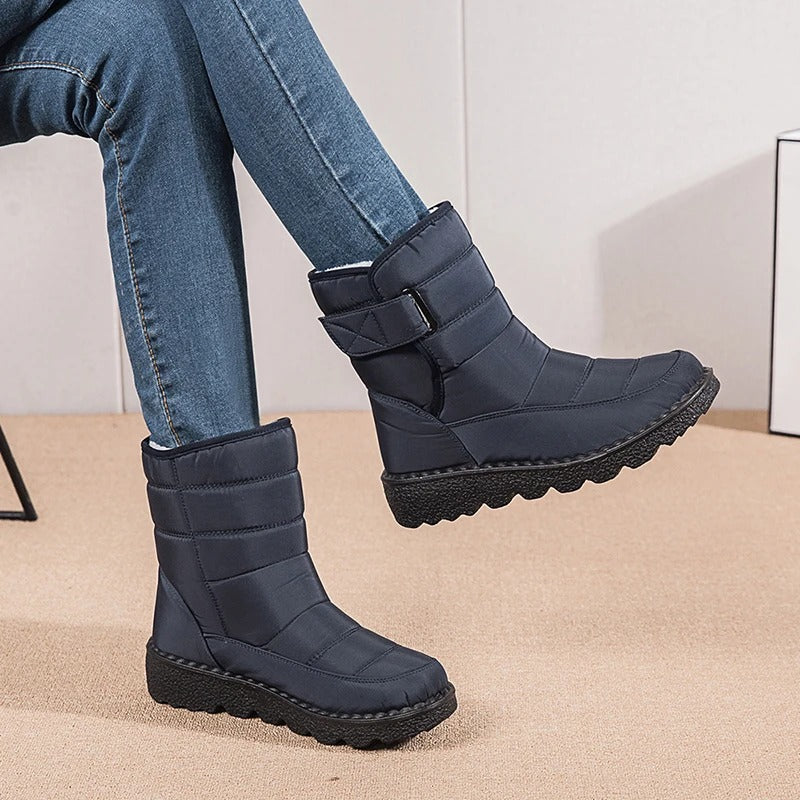 NOUVEAU RICHE Winterstiefel Mit Plüschfutter Dicke Wärme Alltagsstil