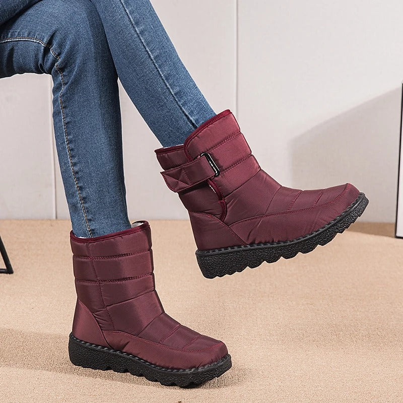 NOUVEAU RICHE Winterstiefel Mit Plüschfutter Dicke Wärme Alltagsstil