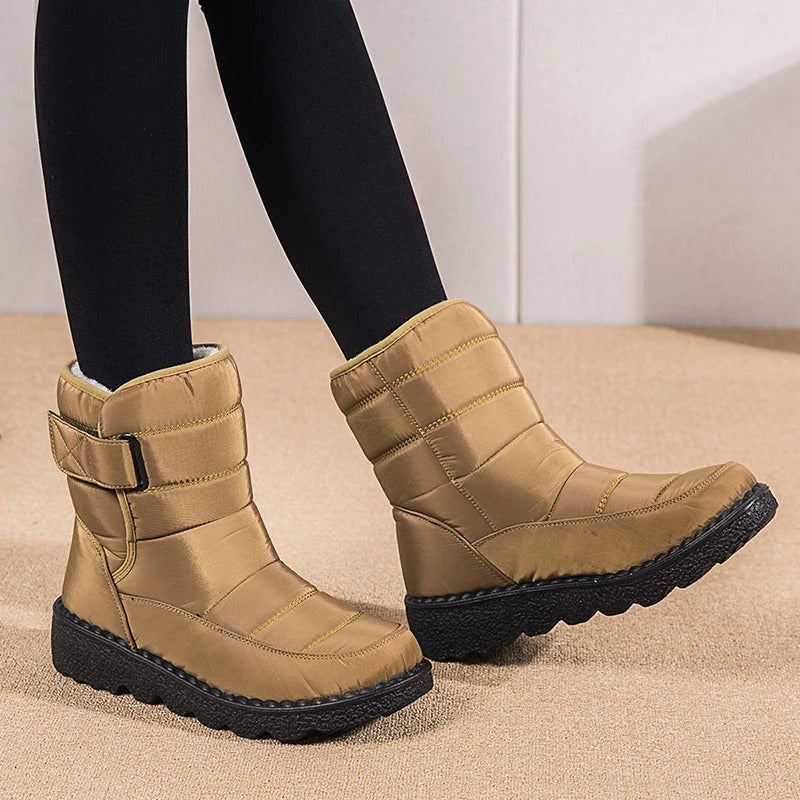 NOUVEAU RICHE Winterstiefel Mit Plüschfutter Dicke Wärme Alltagsstil
