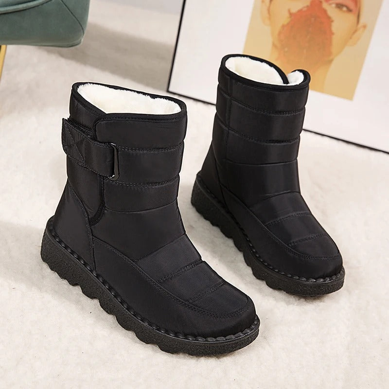 NOUVEAU RICHE Winterstiefel Mit Plüschfutter Dicke Wärme Alltagsstil