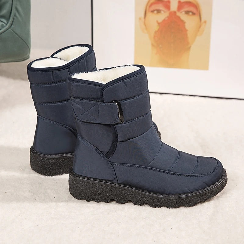 NOUVEAU RICHE Winterstiefel Mit Plüschfutter Dicke Wärme Alltagsstil