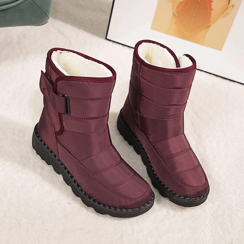 NOUVEAU RICHE Winterstiefel Mit Plüschfutter Dicke Wärme Alltagsstil