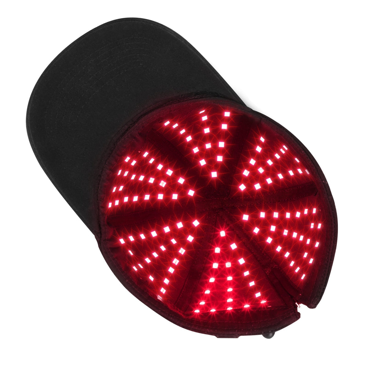 NOUVEAU RICHE Infrarot-Rotlicht-Kappe – LED Rotlicht Haarkappe für die Kopfhaut, Kabellose Anwendung Zuhause – HairGlow Pro