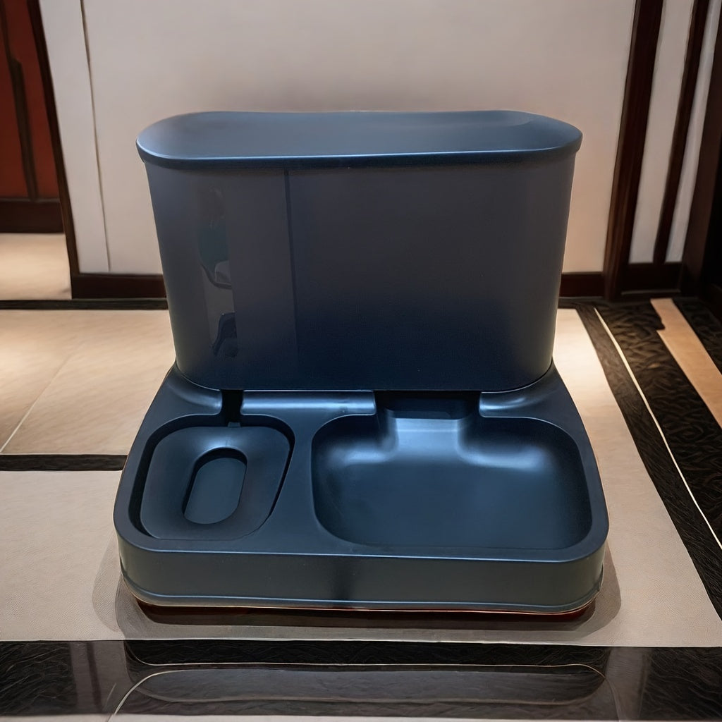 Automatisk foder- og vanddispenser – 2-i-1-foderautomat og vanddispenser til katte og små hunde – EasyFeed Duo