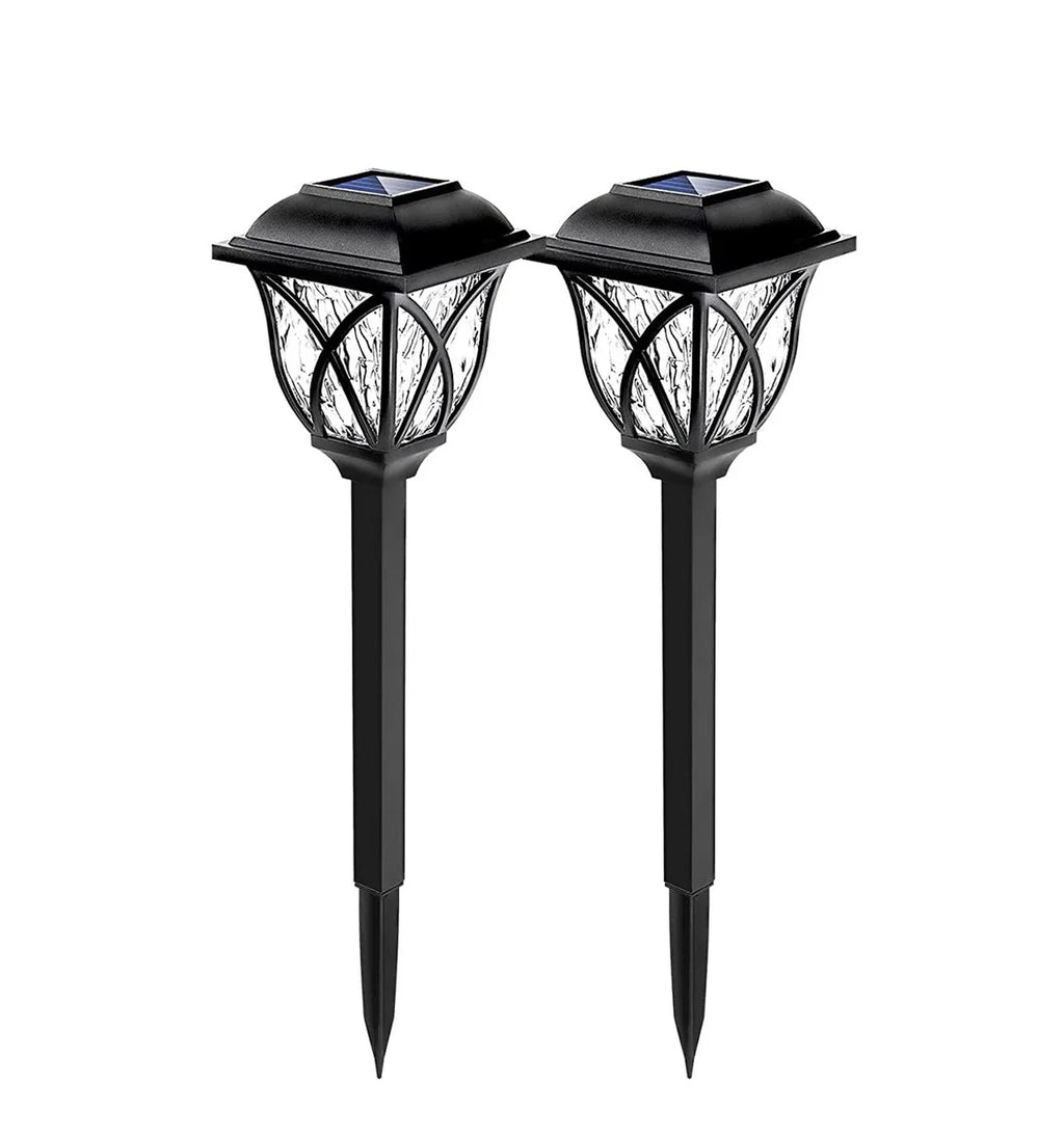 NOUVEAU RICHE Solar-Gartenbeleuchtung – Solarlampen für Gartenweg, Terrasse & Rasen, Weiss oder Warmweiss – LunaGlow Weiss B, 300mAh