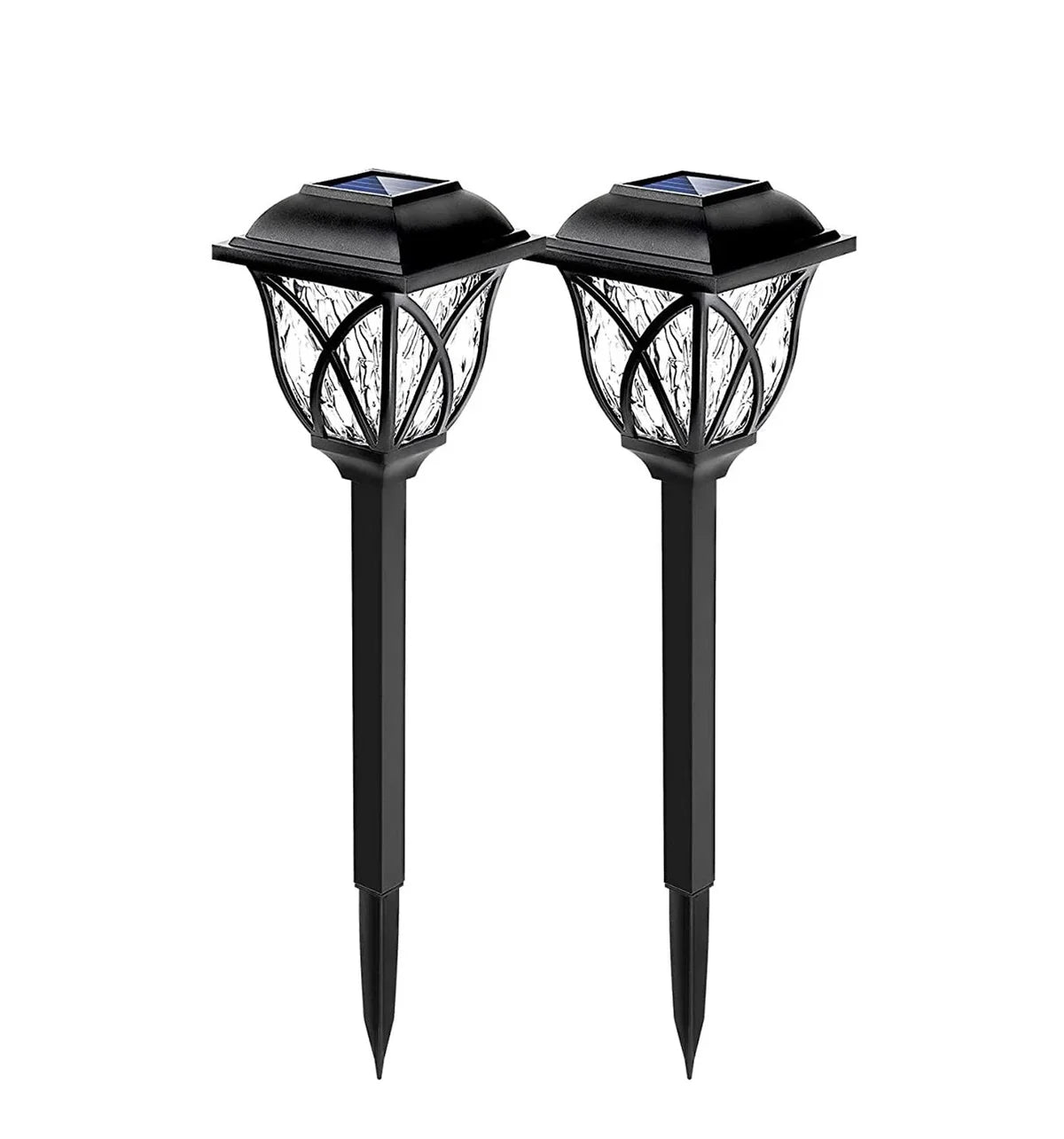 NOUVEAU RICHE Solar-Gartenbeleuchtung – Solarlampen für Gartenweg, Terrasse & Rasen, Weiss oder Warmweiss – LunaGlow Weiss B, 300mAh