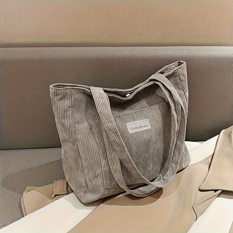NOUVEAU RICHE Damen Cordstoff Tasche – Stilvolle Tasche für Ordnung und Alltag