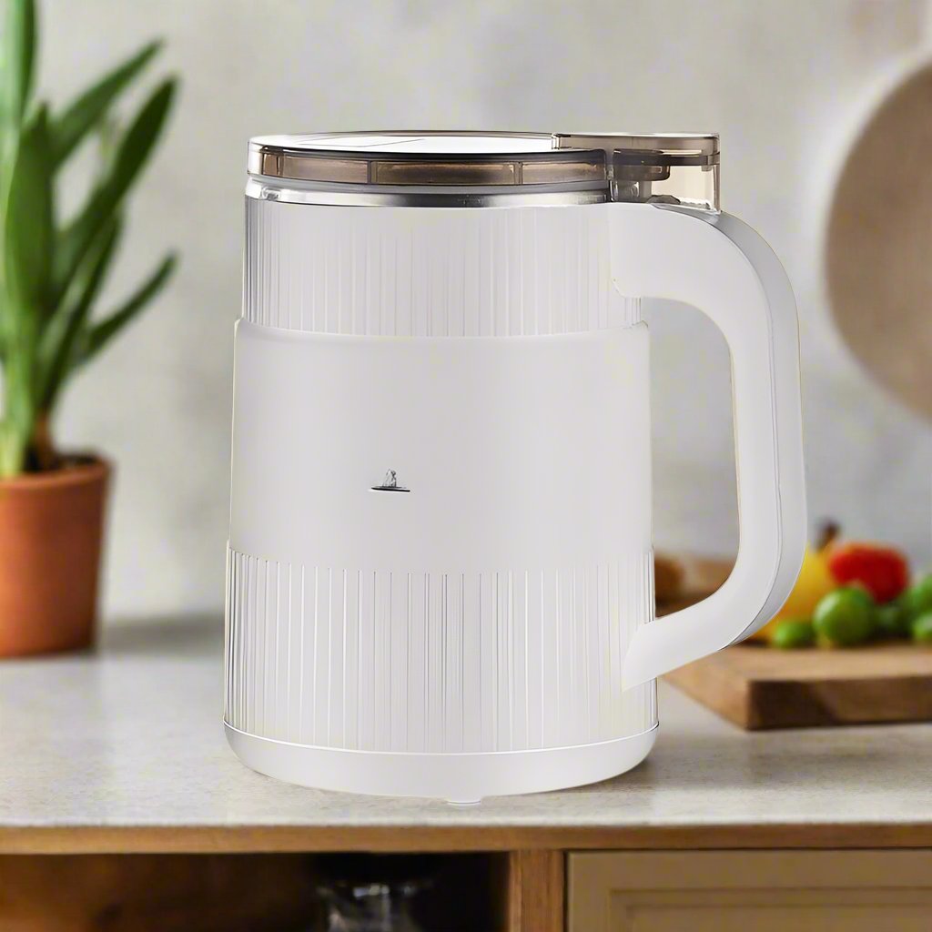 NOUVEAU RICHE Elektrische Getreidemühle Mahlgrad Einstellbar Vielseitig Weiß