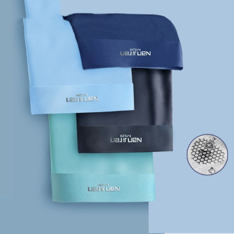 NOUVEAU RICHE Boxershorts Herren Sommer Graphen Schnelltrocknend 4er Pack 4er Pack 9903 Stil