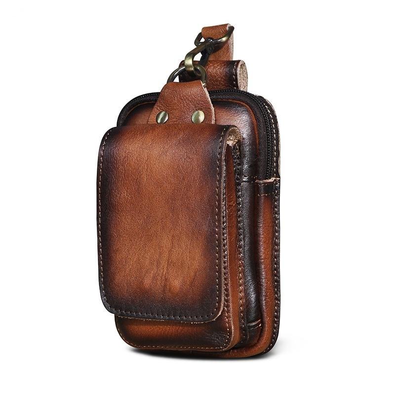 NOUVEAU RICHE Hermosa | Echtleder Herren-Gürteltasche Braun