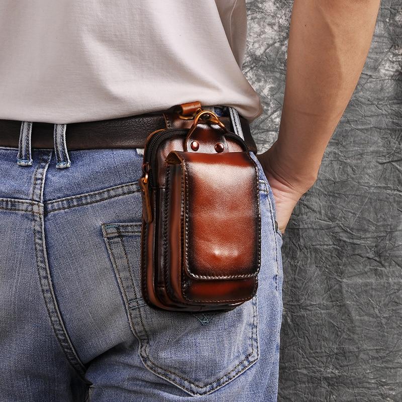 NOUVEAU RICHE Hermosa | Echtleder Herren-Gürteltasche