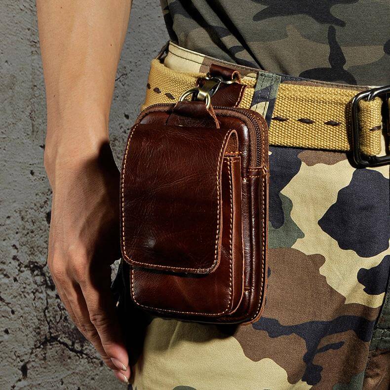 NOUVEAU RICHE Hermosa | Echtleder Herren-Gürteltasche